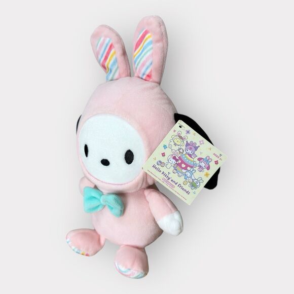 Sanrio Hello Kitty & Friends Holiday POCHACCO Bunny Suit 8" Plush Authentic Gift - Picture 2 of 8
